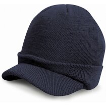 Gorro de punto especial con visera personalizado azul marino Gorro de punto especial con visera personalizado azul marino