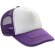 Gorra acolchada con ½ malla Morado/blanco