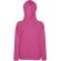 Sudadera ligera con capucha de mujer personalizada fucsia