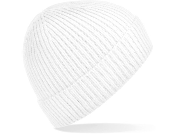 Gorros invierno dobladillo unisex poliéster canalé Rosa rubor detalle 3