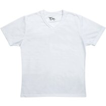 Camiseta de poliester de mujer para sublimación blanca Camiseta de poliester de mujer para sublimación blanca