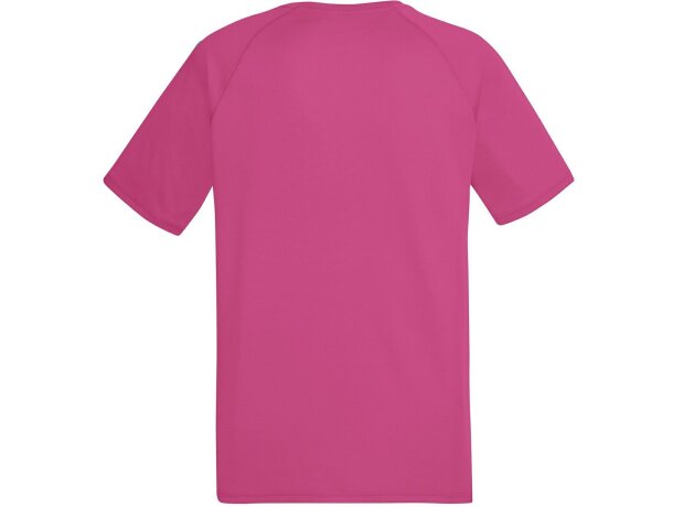 Camiseta Técnica Performance Hombre grabada fucsia