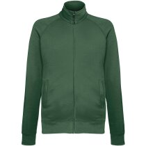 Sudadera de licra y algodón con cremallera entera personalizada blanca Sudadera de licra y algodón con cremallera entera personalizada blanca