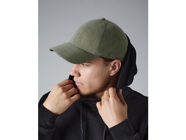 Gorras running unisex ajustable viscosa sin costuras Liquen detalle 3