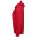 Sudadera con capucha y cremallera entera de mujer Rojo detalle 2