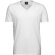 Camiseta de hombre cuello en V corte moderno blanca