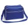 Bolsa bandolera estilo retro con ribetes personalizada azul