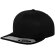 Gorra Snapback 6 panles ajustada Negro