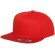 Snapback sarga 400g visera verde 5 paneles Rojo