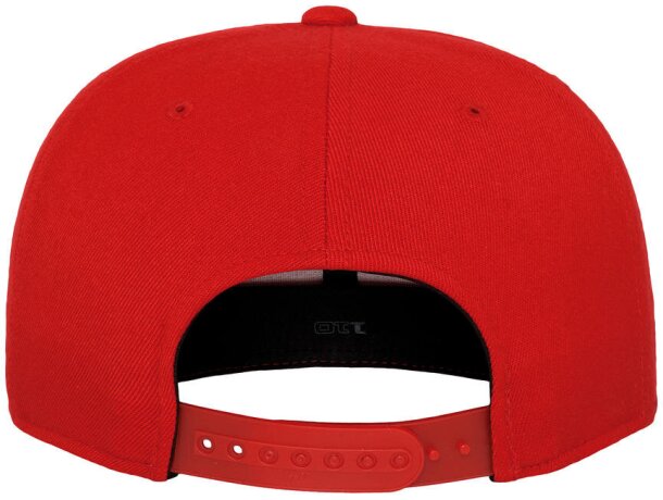 Gorra Snapback 6 panles ajustada Rojo detalle 6