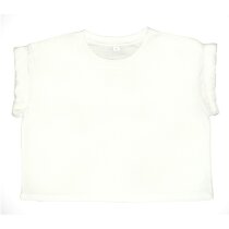 Camiseta de mujer corta blanca