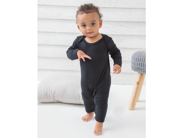 Body bebé Rompasuit Negro detalle 1