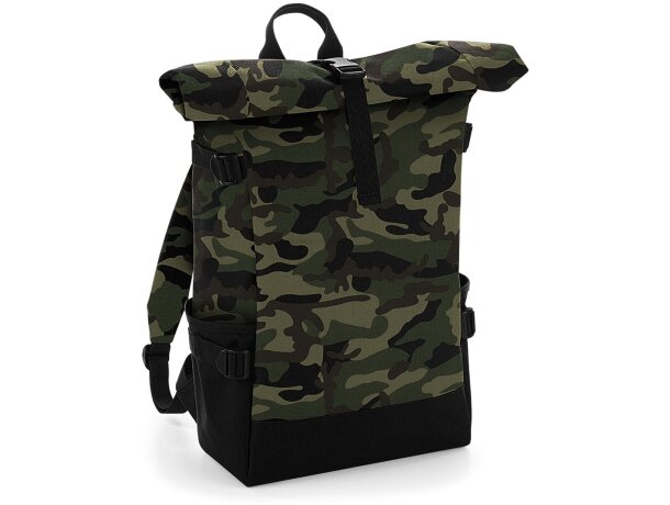 Mochila con correas del hombro ajustables. Camuflaje jungla/negro detalle 4