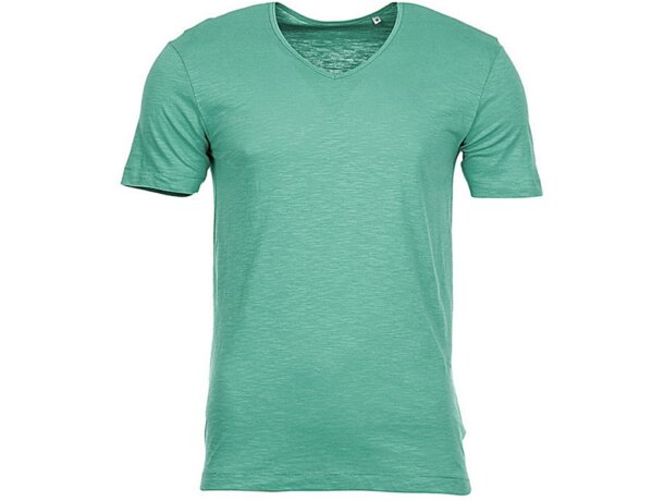 Camiseta de hombre cuello en v 135 gr grabada