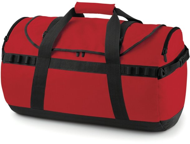 Bolsa de viaje cómoda y resistente personalizada roja Bolsa de viaje cómoda y resistente personalizada roja