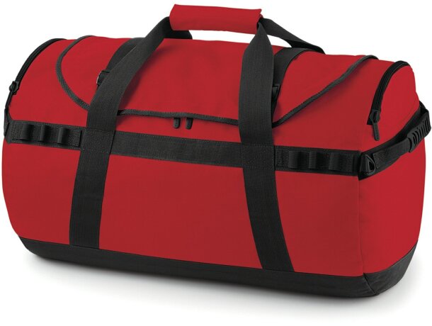 Bolsa de viaje cómoda y resistente roja