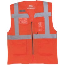 Hi-vis Open Mesh Executive Waiscoat naranja fluor