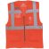 Hi-vis Open Mesh Executive Waiscoat naranja fluor