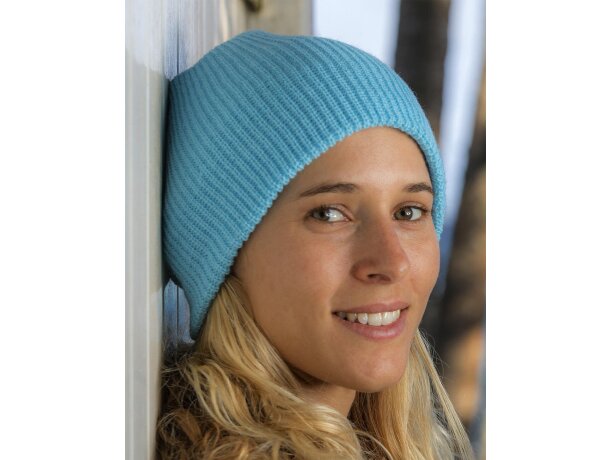 Gorro Softex® Azul cielo detalle 5