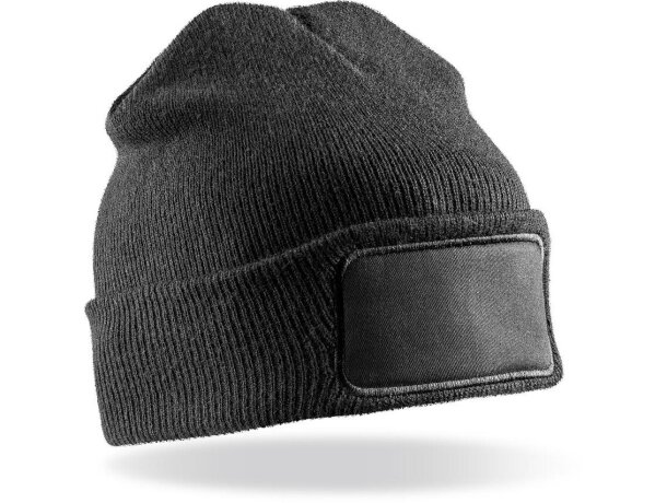 Gorro Thinsulate doble grosor térmico para publicidad invernal Naranja fluor detalle 2