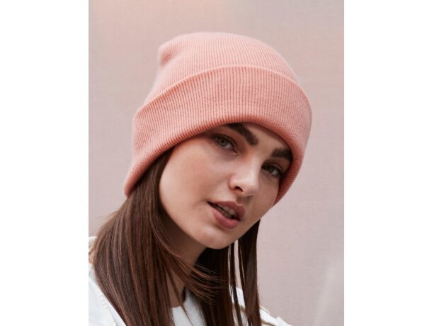 Gorro Doblado Original Rosa rubor detalle 2