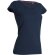 Camiseta de mujer entallada 135 gr personalizada azul marino