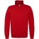 Sudadera con cremallera 1/4 Rojo