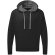 Sudadera unisex contrastada Negro/gris