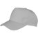 Gorra de poliester modelo sencillo con 5 paneles gris claro