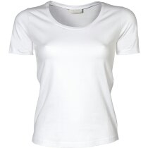 Camiseta ajustada de mujer 200 gr blanca personalizada