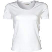 Camiseta ajustada de mujer 200 gr blanca Camiseta ajustada de mujer 200 gr blanca