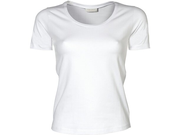 Camiseta ajustada de mujer 200 gr blanca personalizada