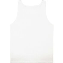 Camiseta de algodón unisex con tirantes personalizada blanca Camiseta de algodón unisex con tirantes personalizada blanca