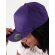 Gorra estilo rapero de 5 paneles Morado detalle 4