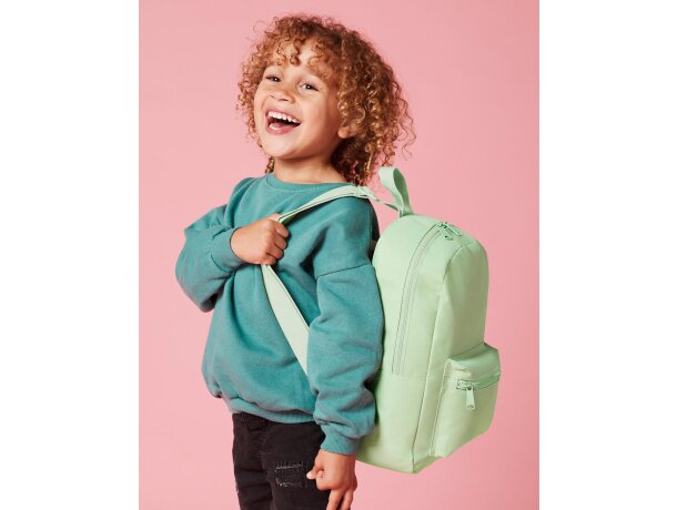 Mochila Mini Essential Fashion Menta triblend detalle 6