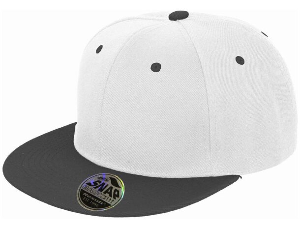 Gorra plana bronx dual con logo destacado Gris grafito/negro detalle 6