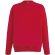 Sudadera con cuello redondo 240 gr personalizada roja