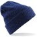 Gorro de poliester con dobladillo azul marino barato