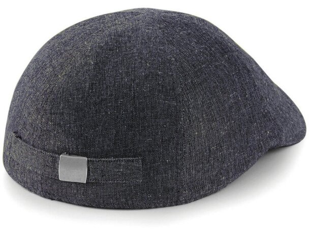 Gorro plano modelo gatsby de algodón Azul royal nuevo detalle 1