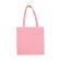 bolsa lisa de algodon con asas largas personalizada rosa