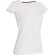 Camiseta de mujer entallada 170 gr blanca