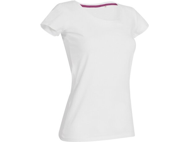 Camiseta de mujer entallada 170 gr blanca