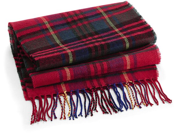 Manta de sofa Classic Check Scarf Azul check detalle 2