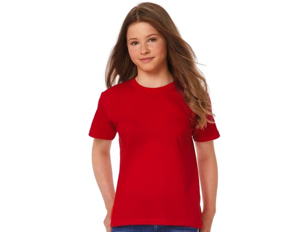 Camiseta de niños ligera 135 gr Rojo detalle 1