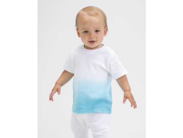 Camiseta Dips bebé Natural/sage verde detalle 4
