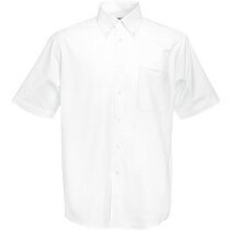 Camisa Oxford manga corta hombre  blanca