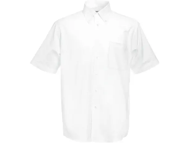 Camisa Oxford manga corta hombre algodón certificada OEKO