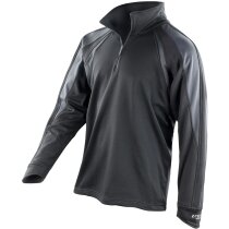 Sudadera transpirable media cremallera merchandising negra Sudadera transpirable media cremallera merchandising negra