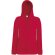 Chaqueta sudadera de mujer entallada ligera roja