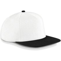Gorra moderna de diseño con visera plana personalizada blanco/negro Gorra moderna de diseño con visera plana personalizada blanco/negro